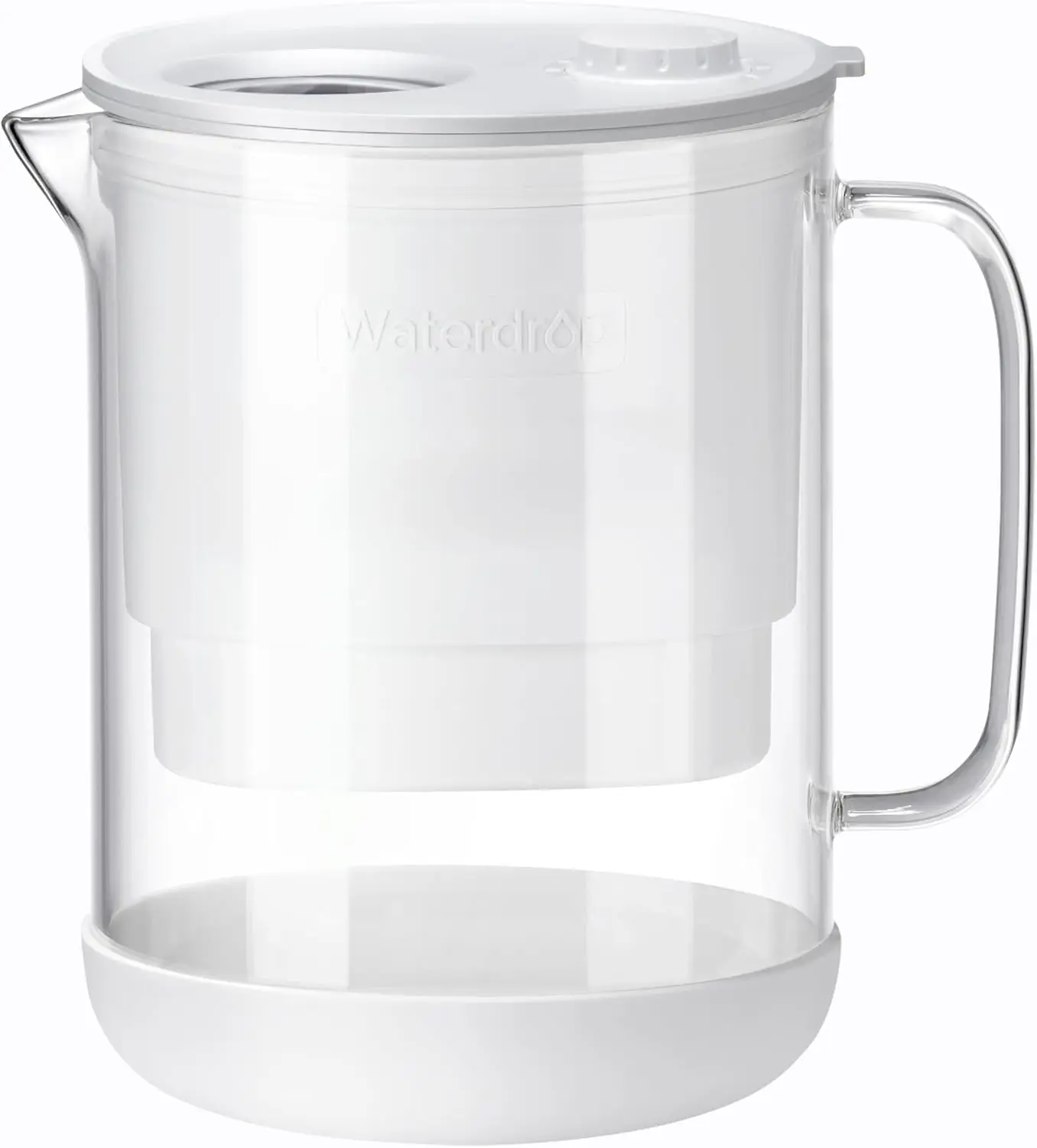

7-Cup Water Filter Pitcher with NSF Certified Filter, Reduces Contaminants, Easy Clean, White
