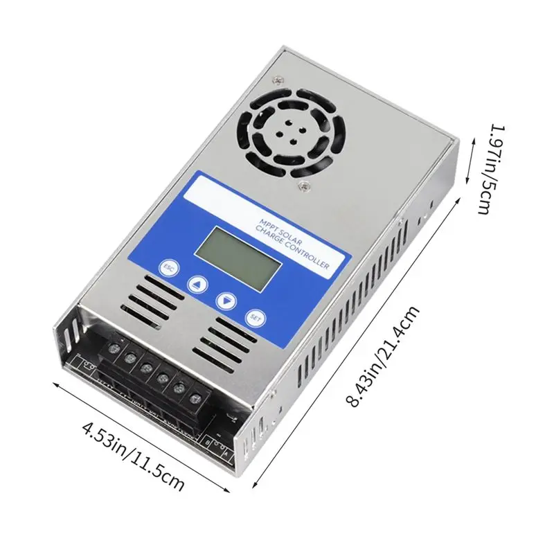 A72Z 60A MPPT Solar Charge Controller 12V24V36V48V Auto Adapting Lead Acid Lithium Battery Charging for Solar Panel Regulador
