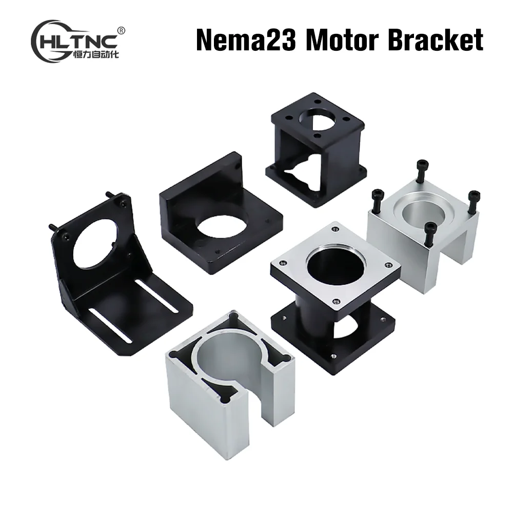 HLTNC NEMA 23 57 Stepper Motor Base Bracket Mount Fixed Mounting Seat for cnc 3d printer 1.2n 2n 3n 425ozin engine