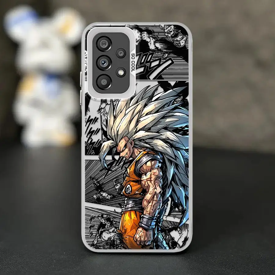Casing untuk Samsung Galaxy A35 A26 A36 A53 A71 A72 A51 A56 A73 A55 A54 A52 Dragon Ball Son Goku Keren
