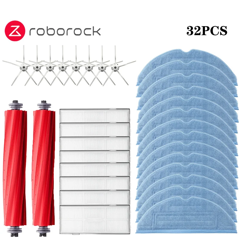 Roborock S7 S70 S7Max T7S Plus Roboterstaubsauger Zubehör Hauptbürstenabdeckung HEPA-Filter Wischpad Ersatzteile