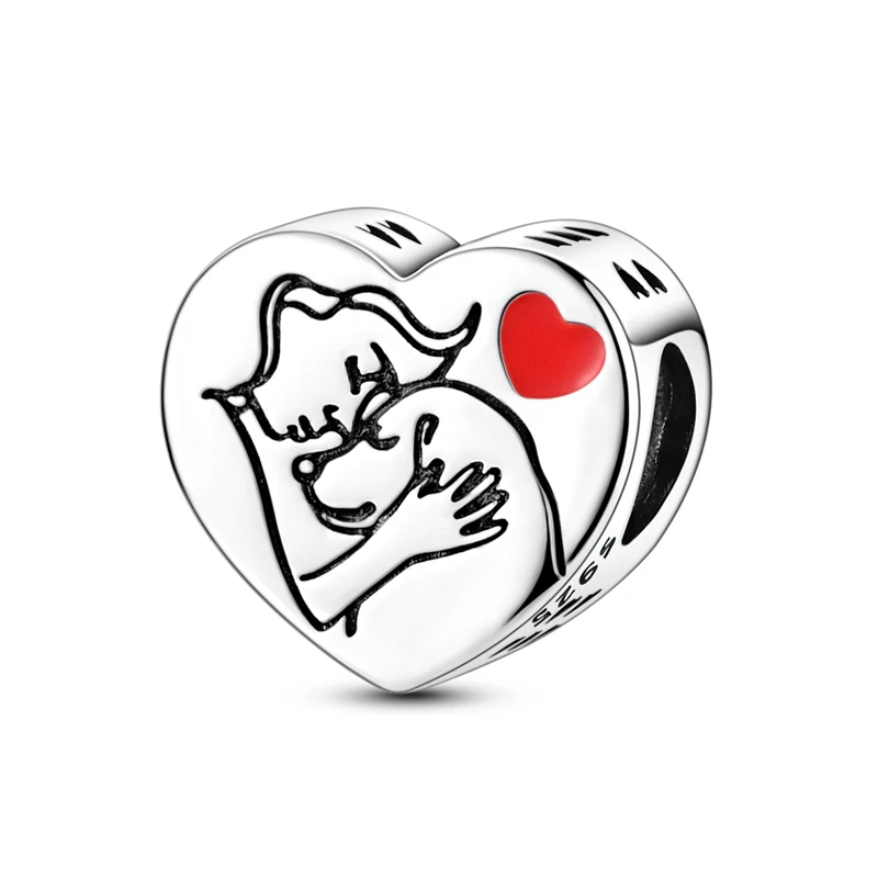 New 925 Sterling Silver Girl And Dog Paw Print Charms Beads Fit 3mm Original Bracelet DIY Women Birthday Party Jewelry Gifts