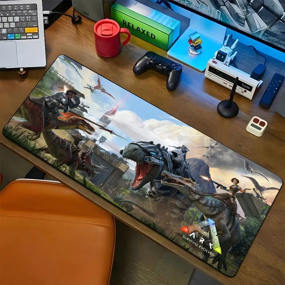 ARK alas Mouse besar, alas Mouse besar untuk game komputer, alas Keyboard, alas meja