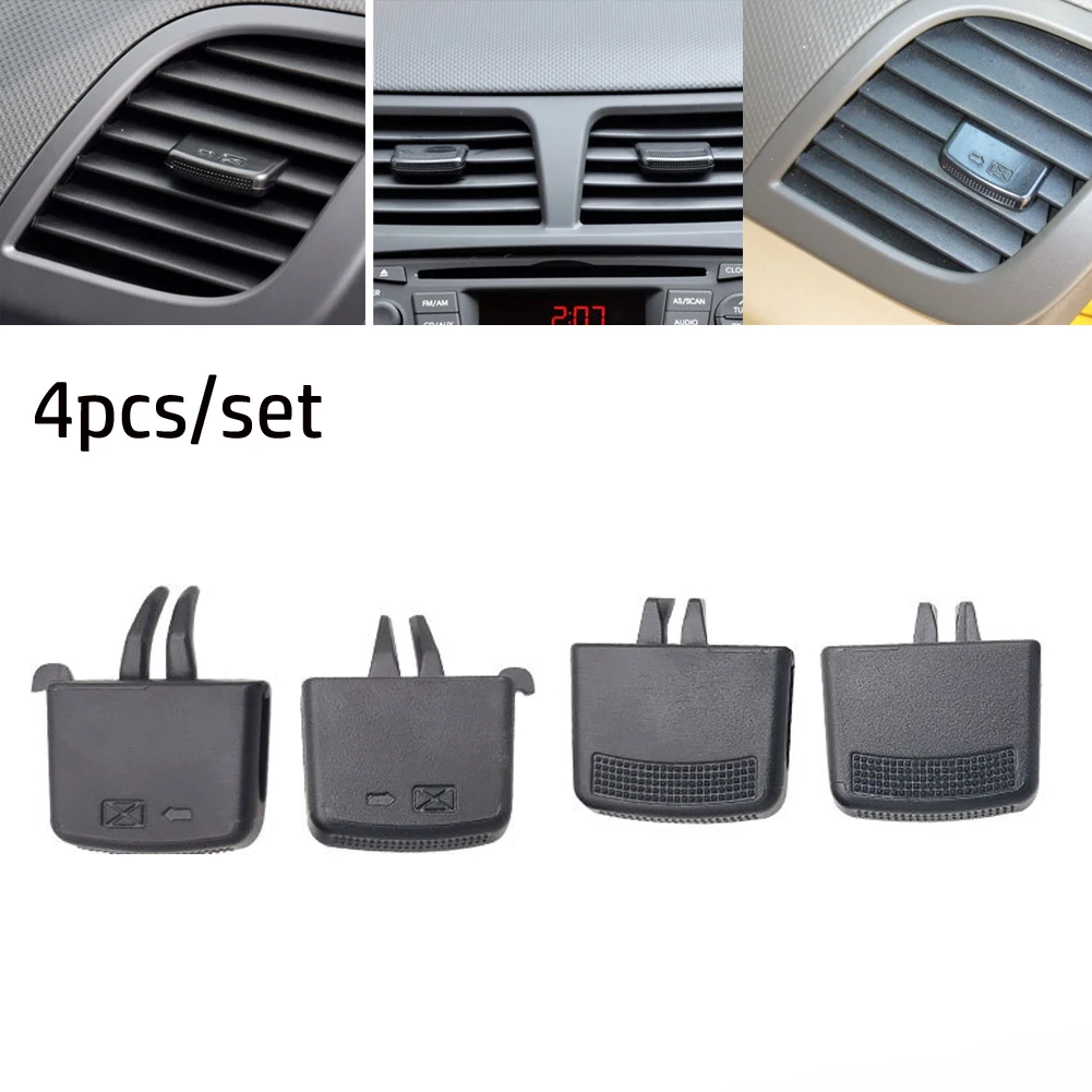 

1/4x Car A/C Air Vent Grille Tab Clip For Hyundai For VERNA For SOLARIS 10-16 Front Air Conditionings Vent Outlets Tab Clamps