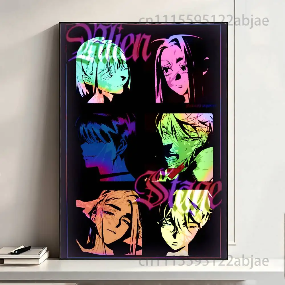 Hot Singer Game Anime A-Alien S-Stage Poster Multi-Purpose Wall Art for Living Room Bedroom Office Hallway Bar Home Decor Gift