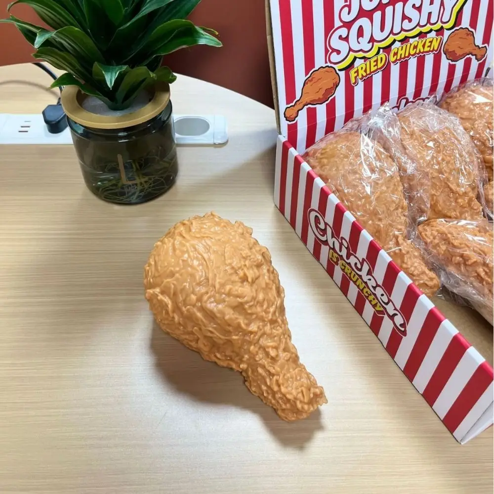 Simulation Fried Chicken Squishy Slow Rising Realistic Food Squeeze Extra Large Desktop Decoration Sensory Fidget Ball