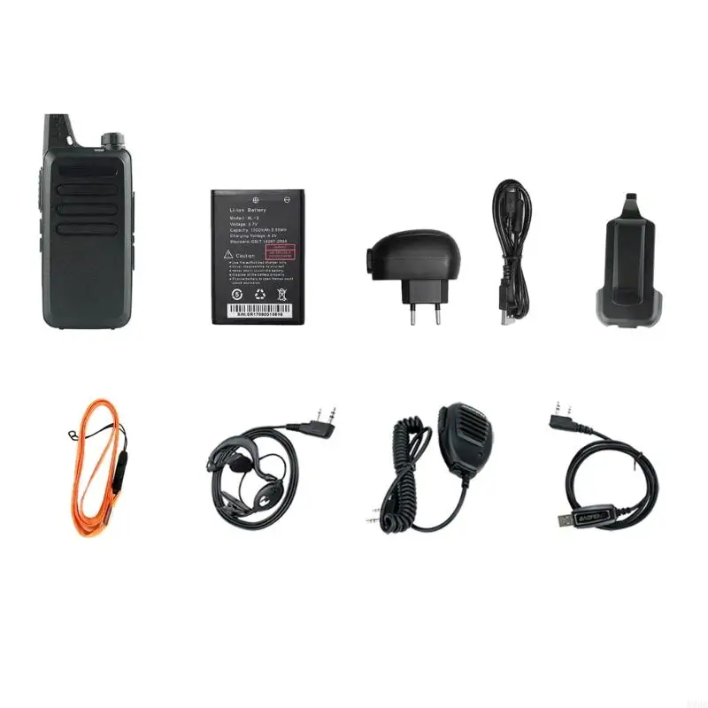 ノイズキャンセリング緊急警報付きトランシーバー通信システム旅行用防水構造896C