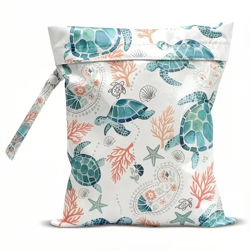 Waterproof Dry Wet Separation Bag Fashion Beach Zipper Bag for Travel Swim Pool Yoga Sportswear Cosmetics Lingerie Storage