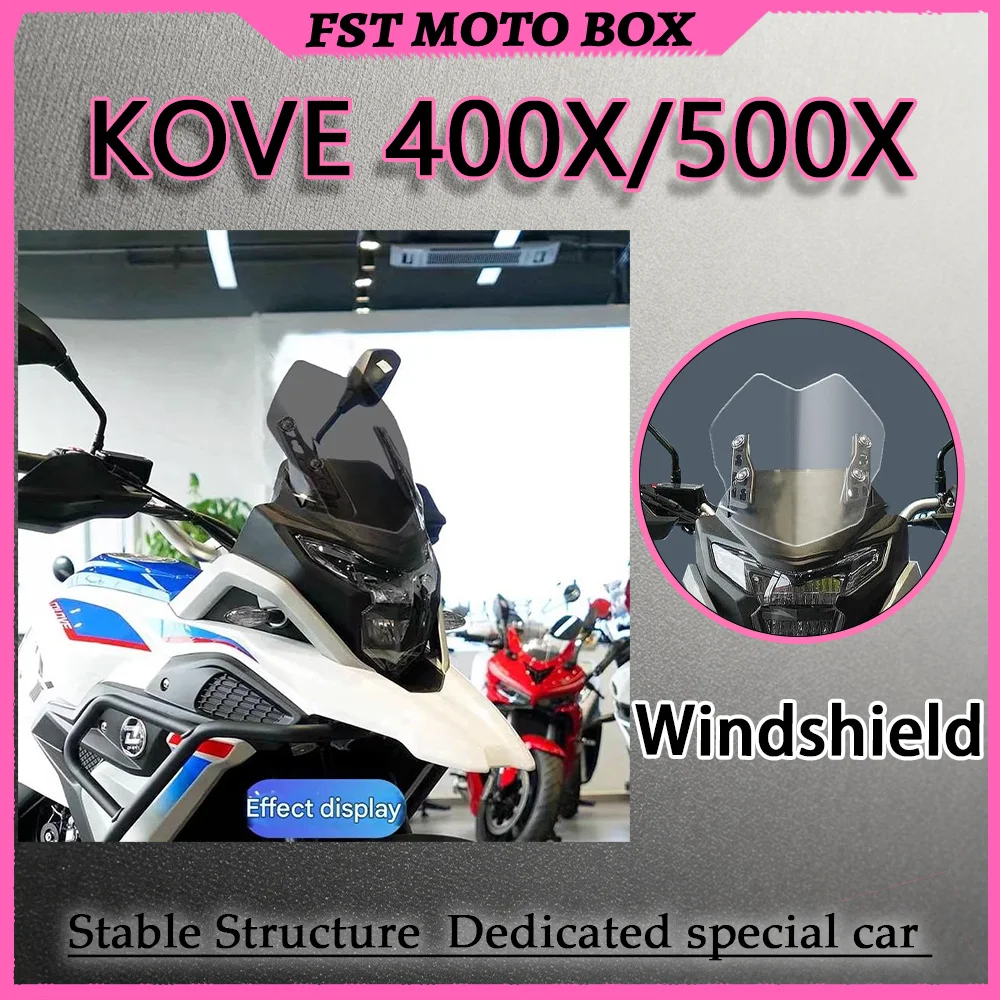 FOR KOVE Competition-Style Elevated Windshield 400X 500X High-Definition Optical Distortion-Free Vision for Enhanced Visibility