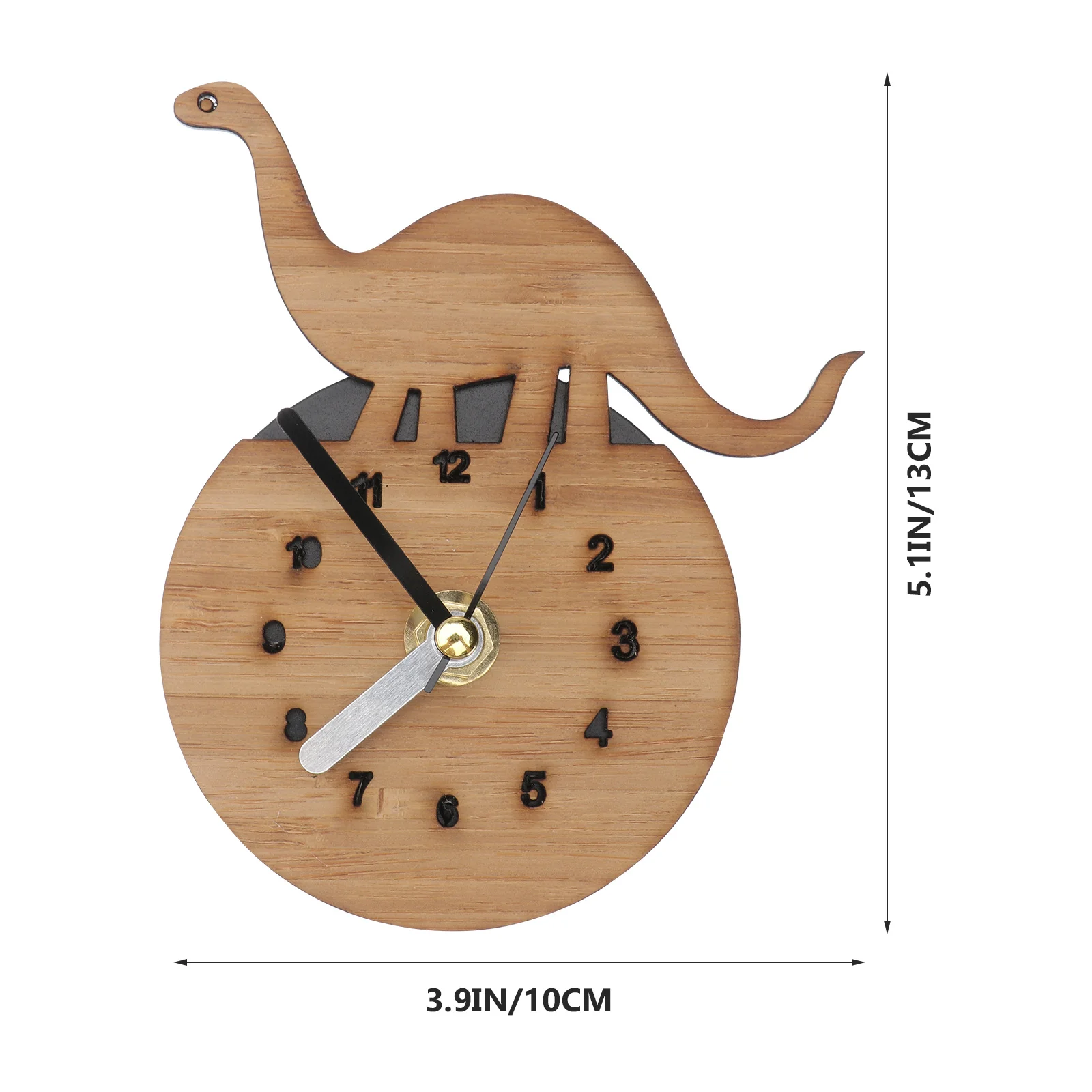 

Fridge Magnet Clock Dinosaur Pattern Design 3 Built-In Magnets For Refrigerator Magnetic Wall Clock Sticky Message
