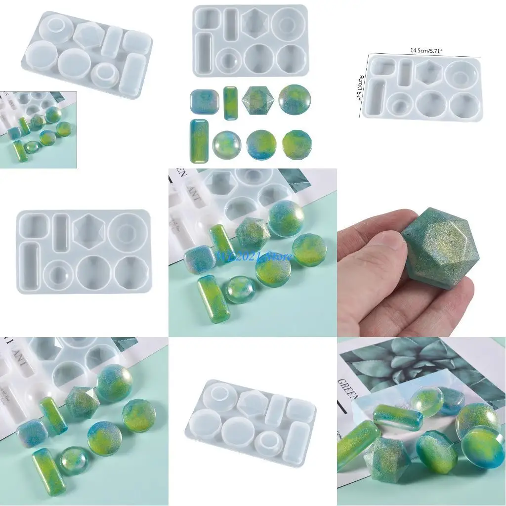 

G5GC Round Earring Charms Epoxy Resin Molds Silicone Mold Luggage Bag Casting Molds