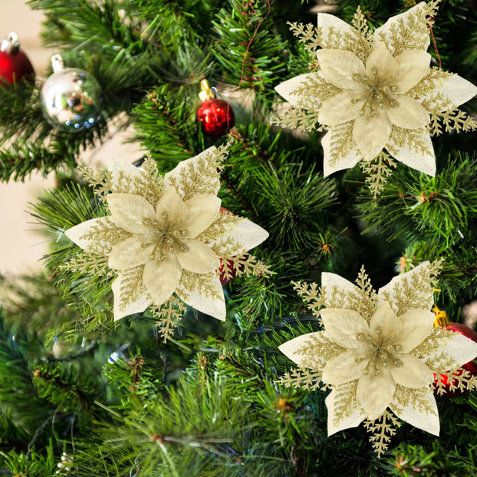 

1 set Christmas Tree Decorations Plastic Metal Velvet Hanging naments Xmas Party Supplies Tree Pendants Holiday Gifts