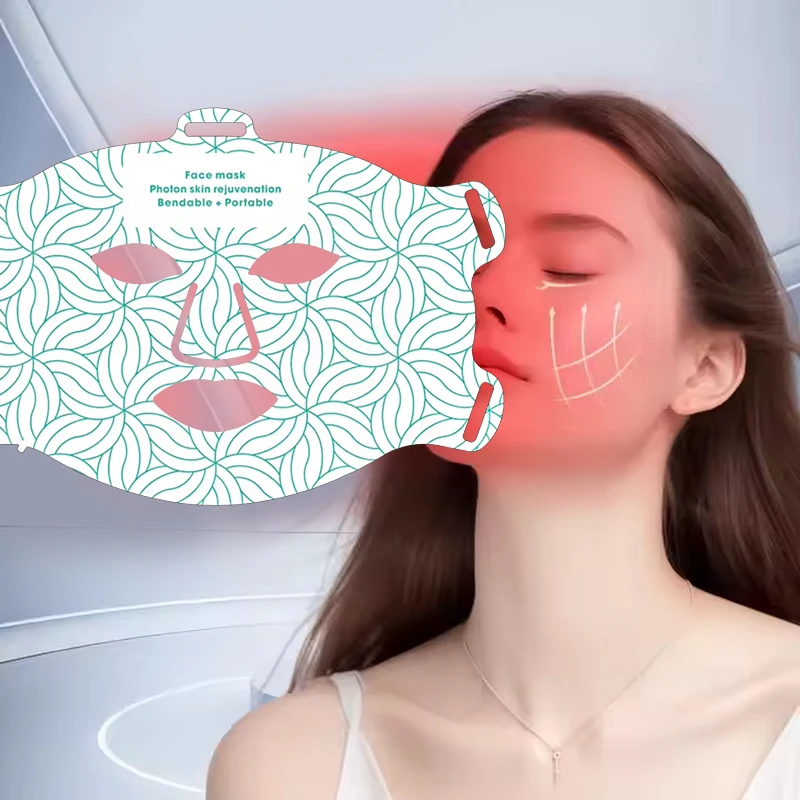 الطبية الأحمر الوجه أدى العلاج بالضوء قناع 3D الوجه منتج تجميل آلة بقيادة مصباح العلاج العناية بالبشرة إصلاح تفتيح البشرة