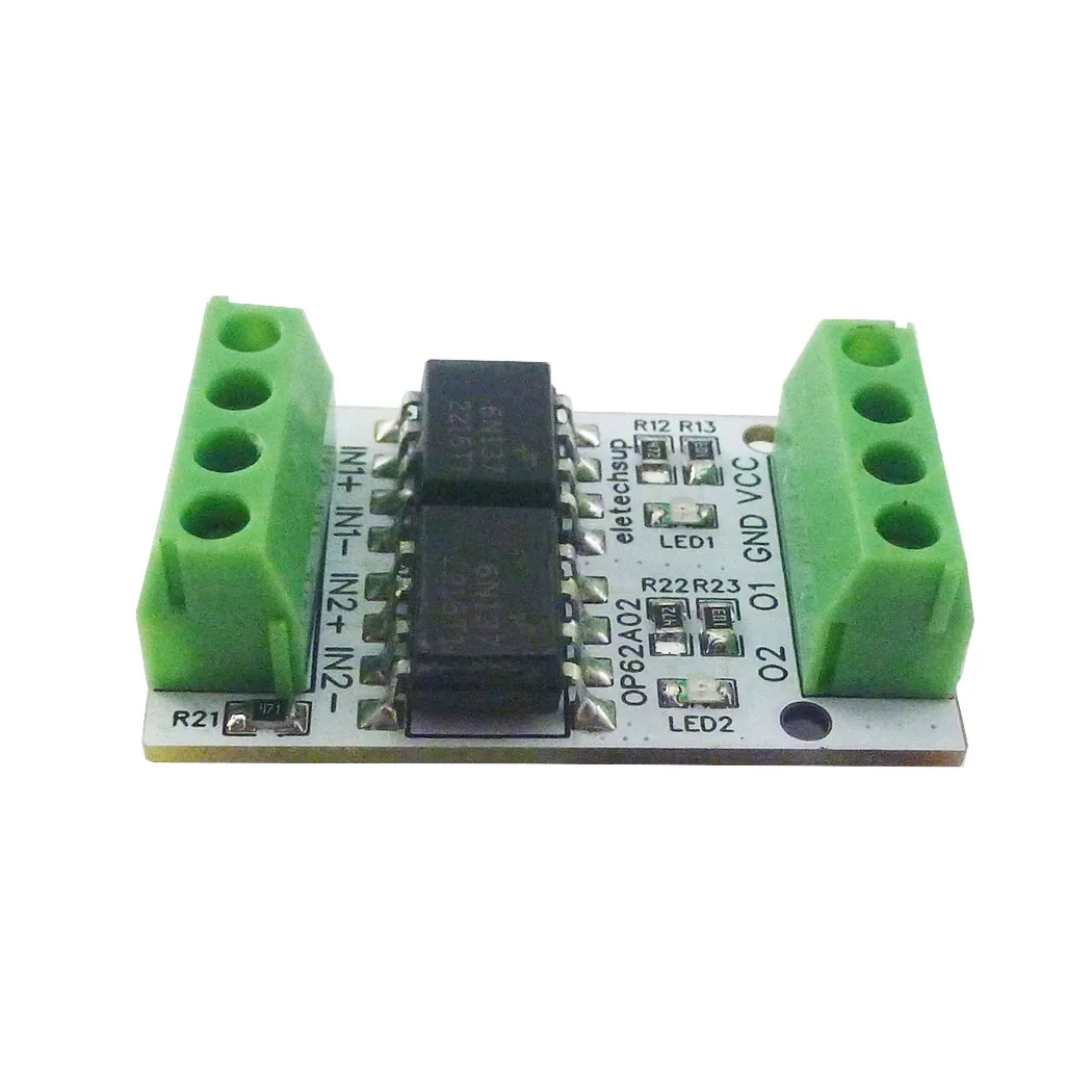 10M High-Frequency 3.3V 5V GPIO Logic Level Converter Board PWM Signal 5000Vrms Optical Isolation Module PNP NPN OP62A02