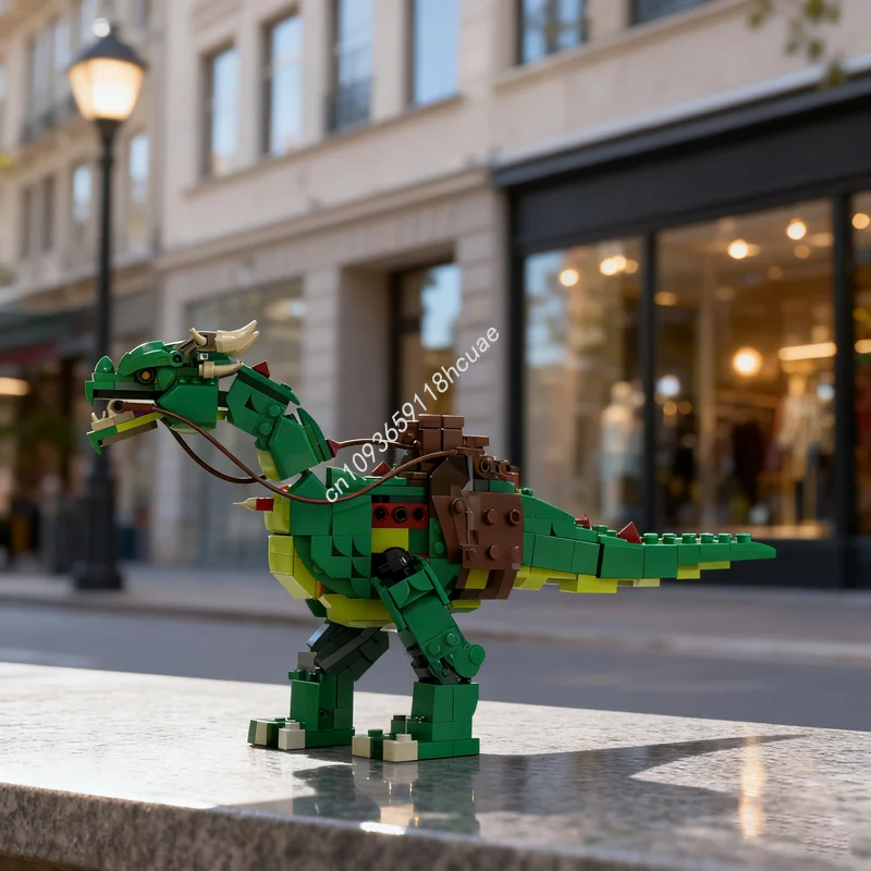 

688 шт. MOC средневековое седло дракона Creator 3 1ed модель строительные блоки рождественские подарки архитектура сборка DIY кирпичная игрушка для детей