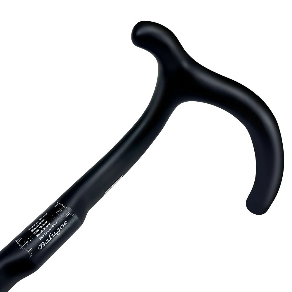 2024 BALUGOE Carbonfaser-Rennradlenker, Straßenfahrradlenker, TT-Fixie-Fahrradlenker, UD Matt, 31,8 mm, Sport, UCI – Detail 12