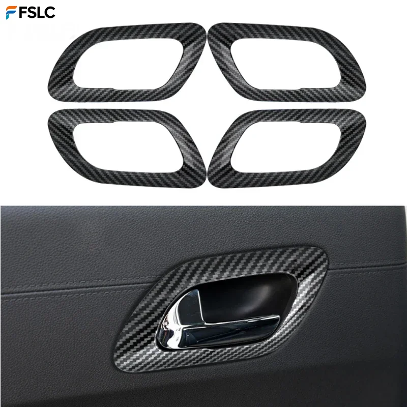 

⭐Genuine⭐ 4PCS ABS Chrome Interior Door Handle Covers Trim Decoration For Peugeot 3008 2009-2015 Accessories Auto Parts