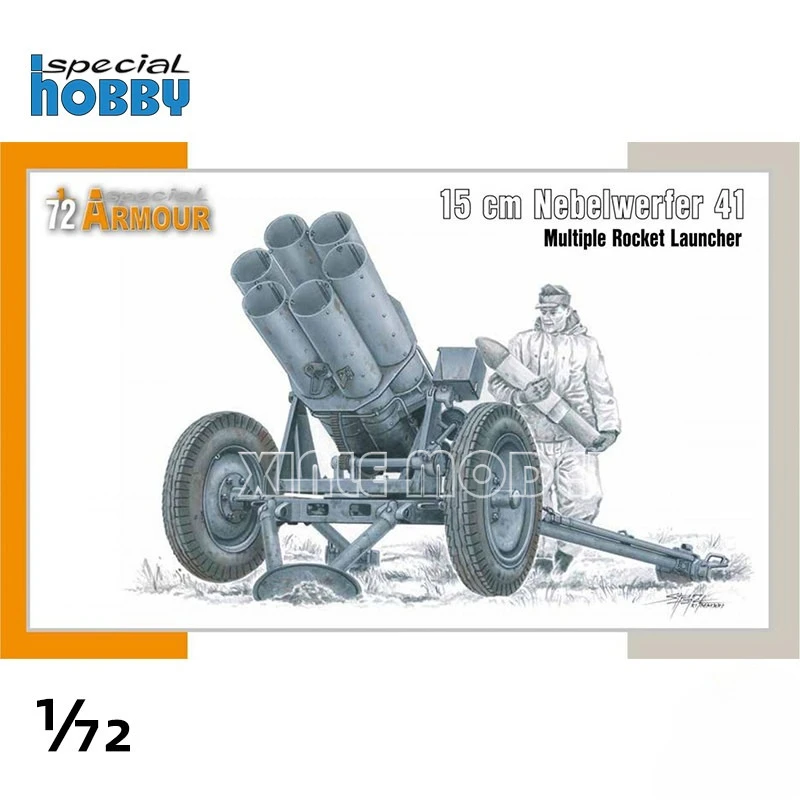 

Сборная модель из пластика Special Hobby SA72026 15 см: немецкая многоствольная ракетная установка Nebelwerfer 41, масштаб 1/72