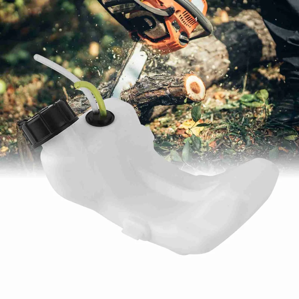 ABS Gas Fuel Tank Compact White Engine Fuel Tank With Cap 25CC Replacement Fuel Tank for Honda GX25, GX25N, GX25NT HHT25S