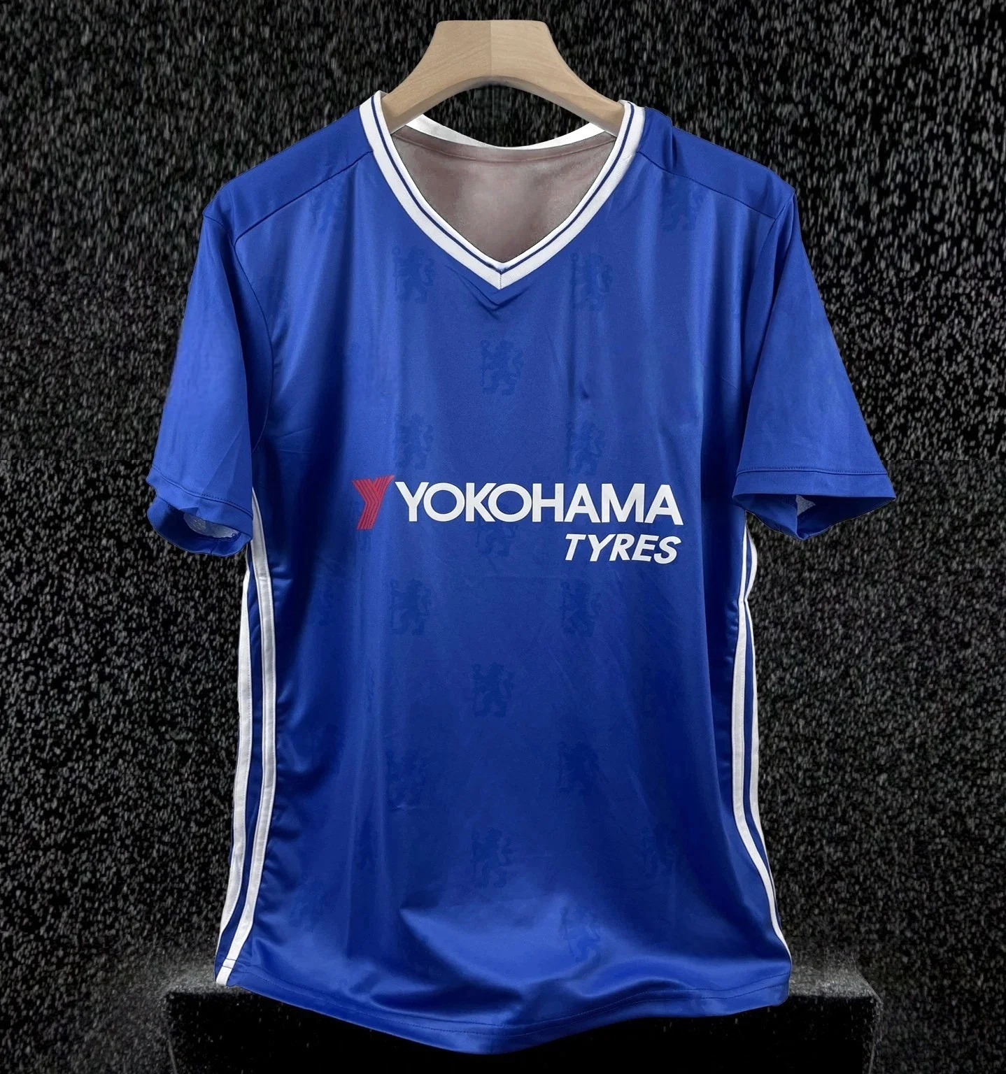 تي شيرت جيرسي لكرة القدم سريع الجفاف وجيد التهوية، مجموعة جيرسي كرة القدم كاجوال بنمط تشيلسي ريترو | قميص كرة القدم للرجال #1