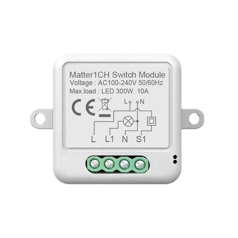 Module de commutation WiFi intelligent 1 CH, disjoncteur d'ampoule à monter soi-même, prise en charg