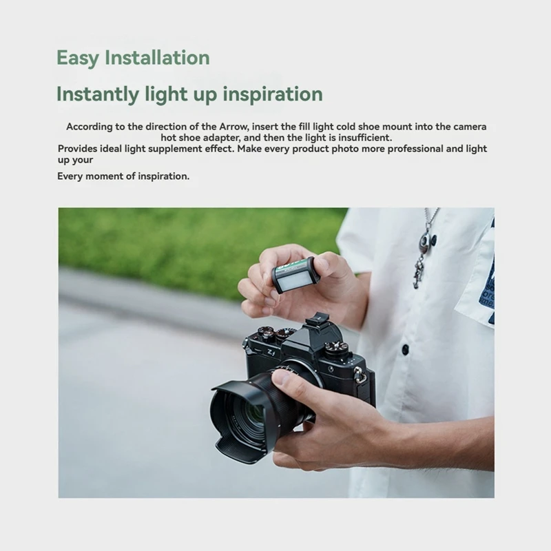 Luce di riempimento RGB Luce LED RGB Supporto magnetico a colori Reteo Film Style Mini LED Luce video 300Mah Scarpa fredda