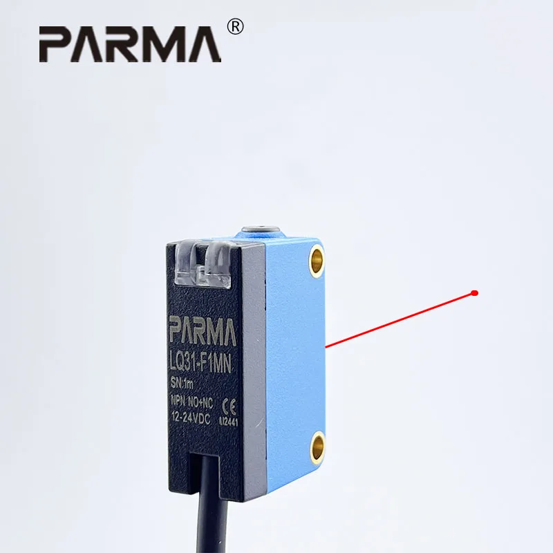 PARMA Long-range diffuse reflection laser sensor visible infrared photoelectric sensor LQ31-F1MN, detection distance 1m