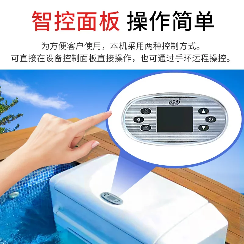 counter-current trainer infinity swimming pool laminar flow thruster intelligent remote control wall-mounted water treadmill