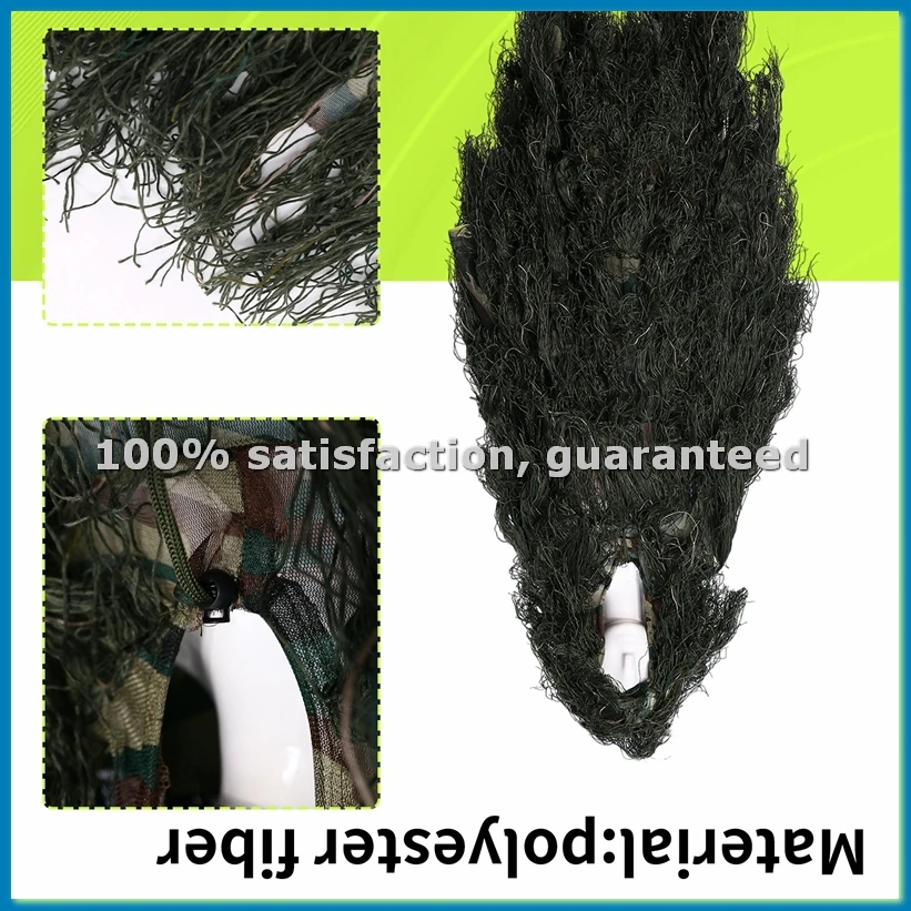 Adult Outdoor Hunting Cloak Suit Photography Clothes Clothes Camouflage Hunter Jungle Hunting Poncho-ABHG