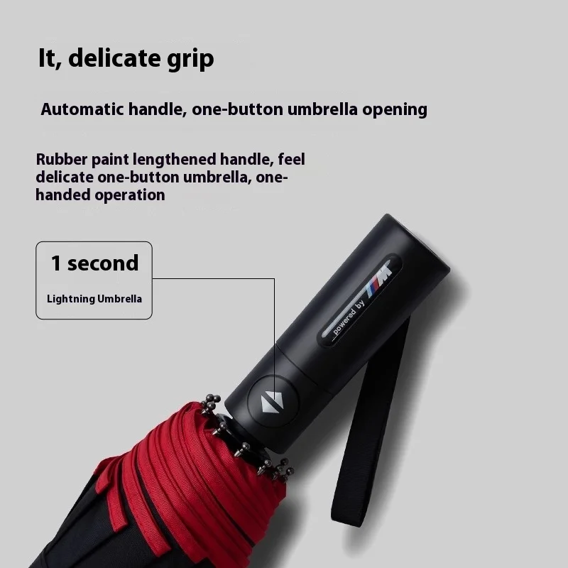 BMW M Motorsport E39 E46 E60 E70 E90 F10 F15 F20 F30 G20 G30 X1 X3 X5 X7 M2 M3 Car Automatic Folding Windproof Sunshade Umbrella
