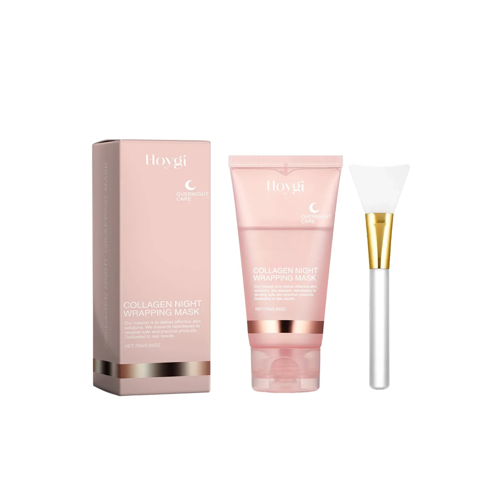 HOYGI Collagen Tear Mask, Moisturizing Hydrating Mask for Smooth and Glowing Skin, Pore Minimizer and Blackhead Remover