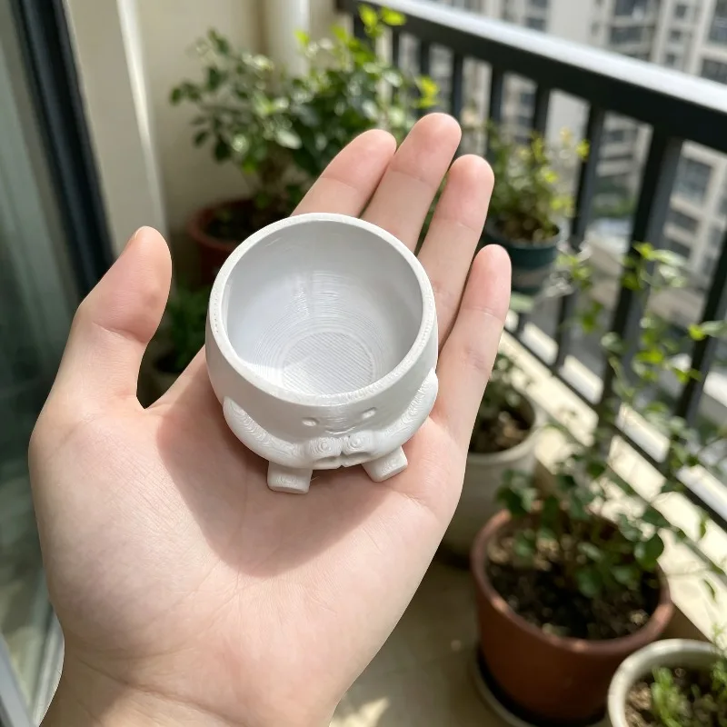 1 PCS Cute Lucky Heart Flower Pot, Succulent Plant Green Ivy Flower Pot, Suitable for Home, Office, Coffee Shop, Room Decoration - view 2