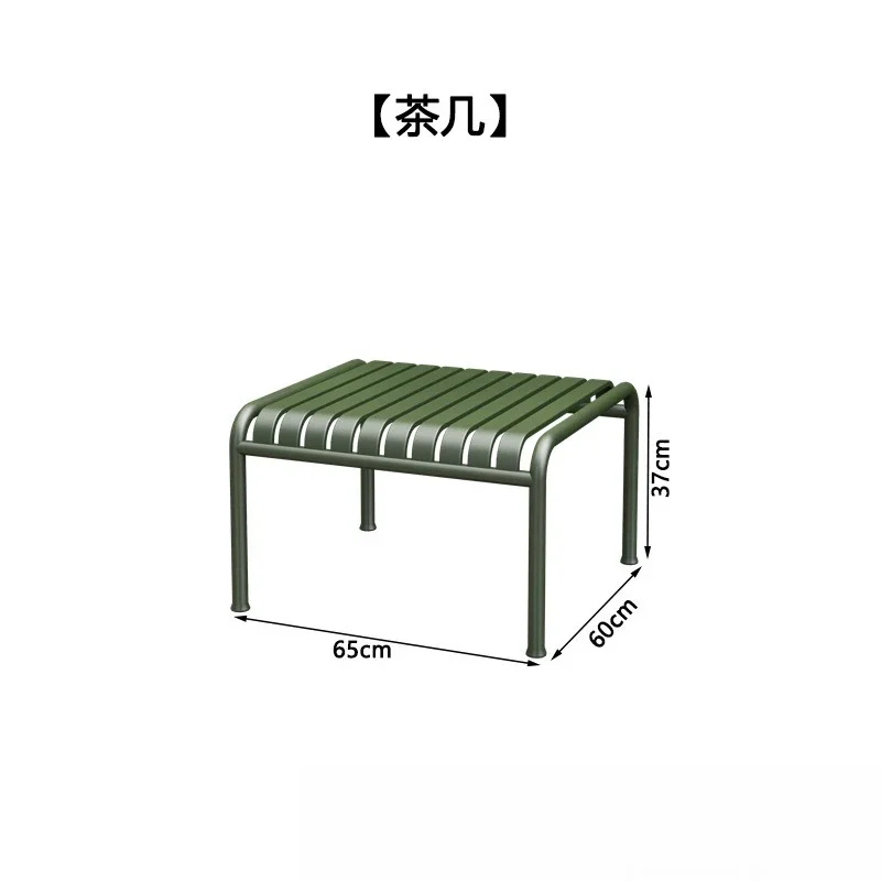 Creative outdoor leisure table and chair combination Open-air simple wrought iron bar Outdoor table and chair combination