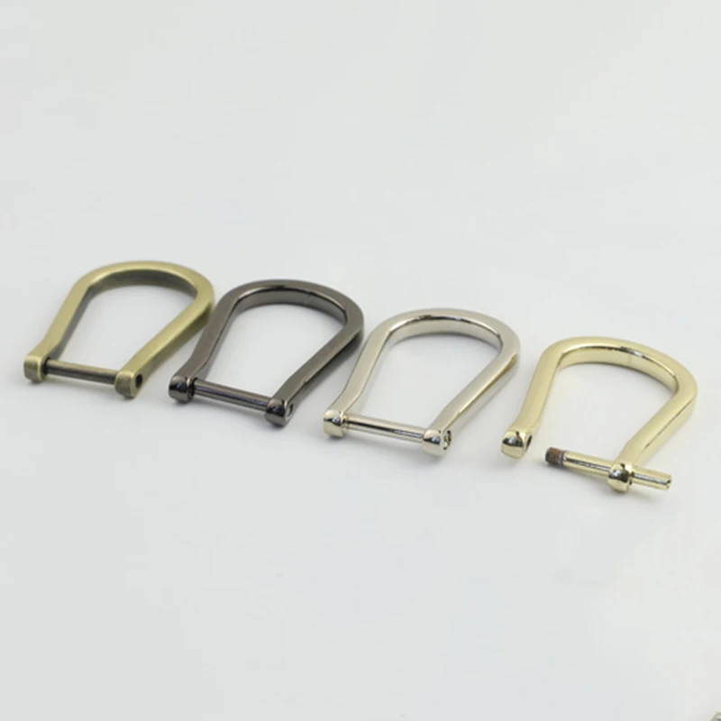 1pcs 15mm Metal Detachable Open Screw D Ring Buckle for DIY Leather Craft Bag Strap Belt Handle Shoulder Webbing 4 Colors