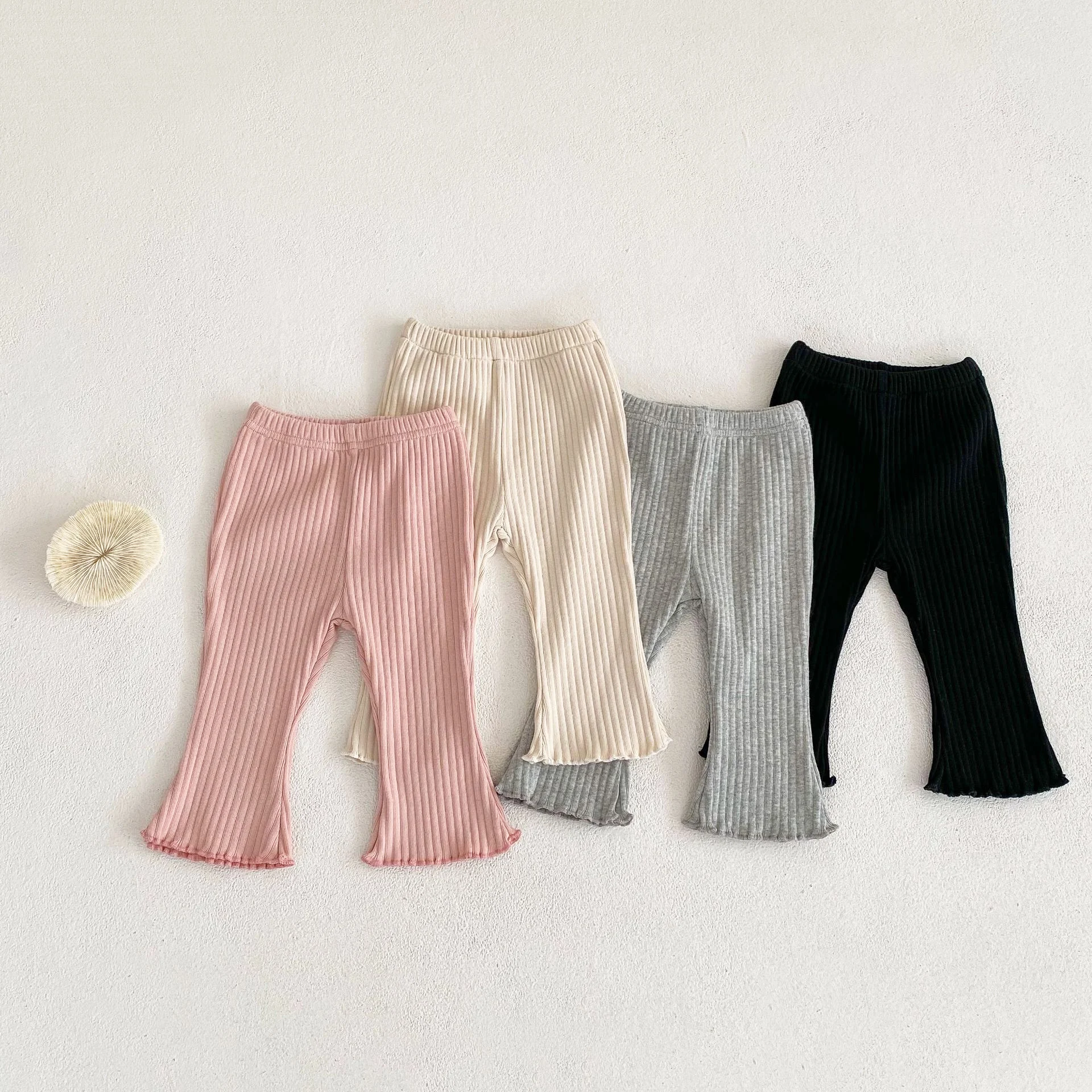 0-3T Cotton Baby Girl Pant Newborn Kid Baby Clothes Stirped Stretch Cute Sweet Leggings New Born Trousers Outfit