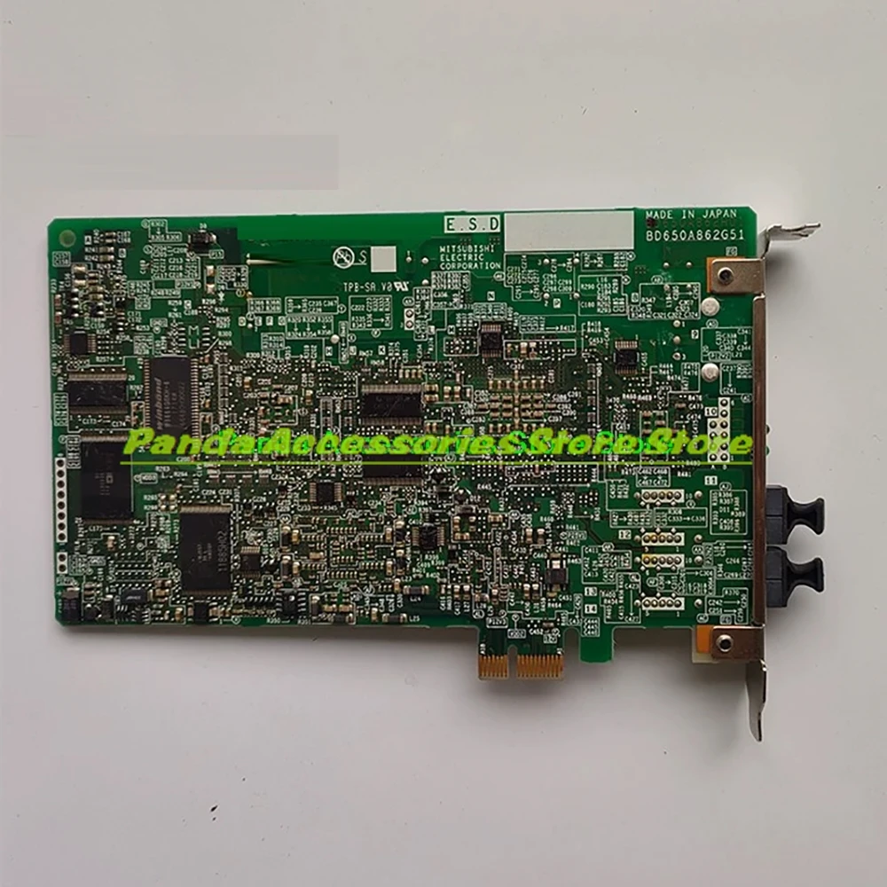 PLC Fiber Optic Communication Board Q81BD-J71GP21-SX Acquisition Card