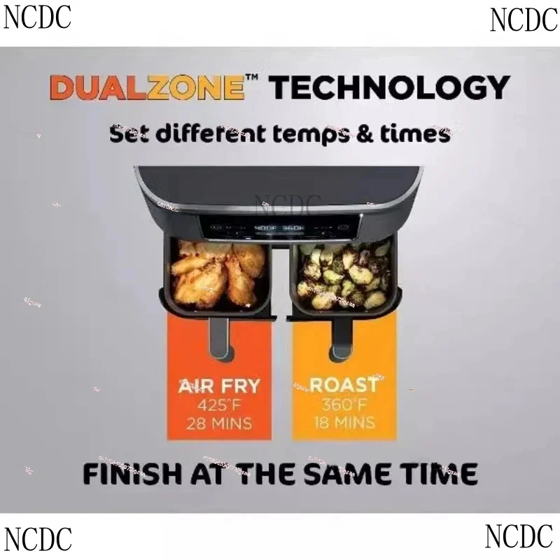 DZ201 Foodi 6-In-1 2-Basket Fryer With DualZone Te