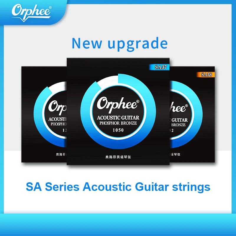 Orphee Acoustic Guitar Strings Carbon Steel Hexagonal Alloy Beginners Professional Folk Guitar Strings Guitar Accessories