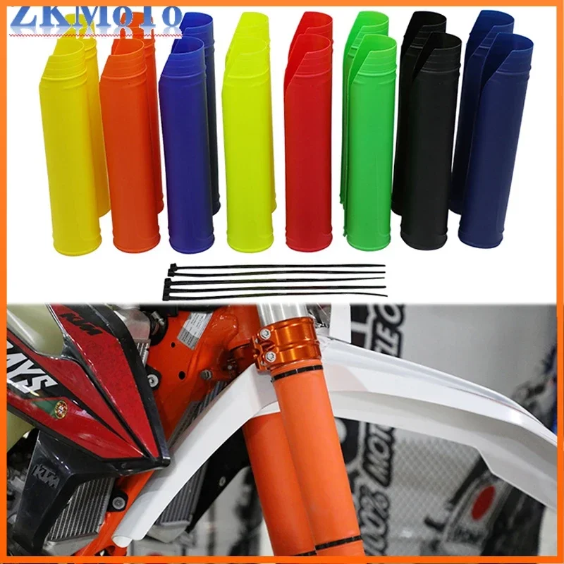 Motorcycle Universal Fork Cover Shock Absorber Guard Protector for KTM Yamaha Kasawaki Suzuki Honda Husqvarna ATVs 125-500cc