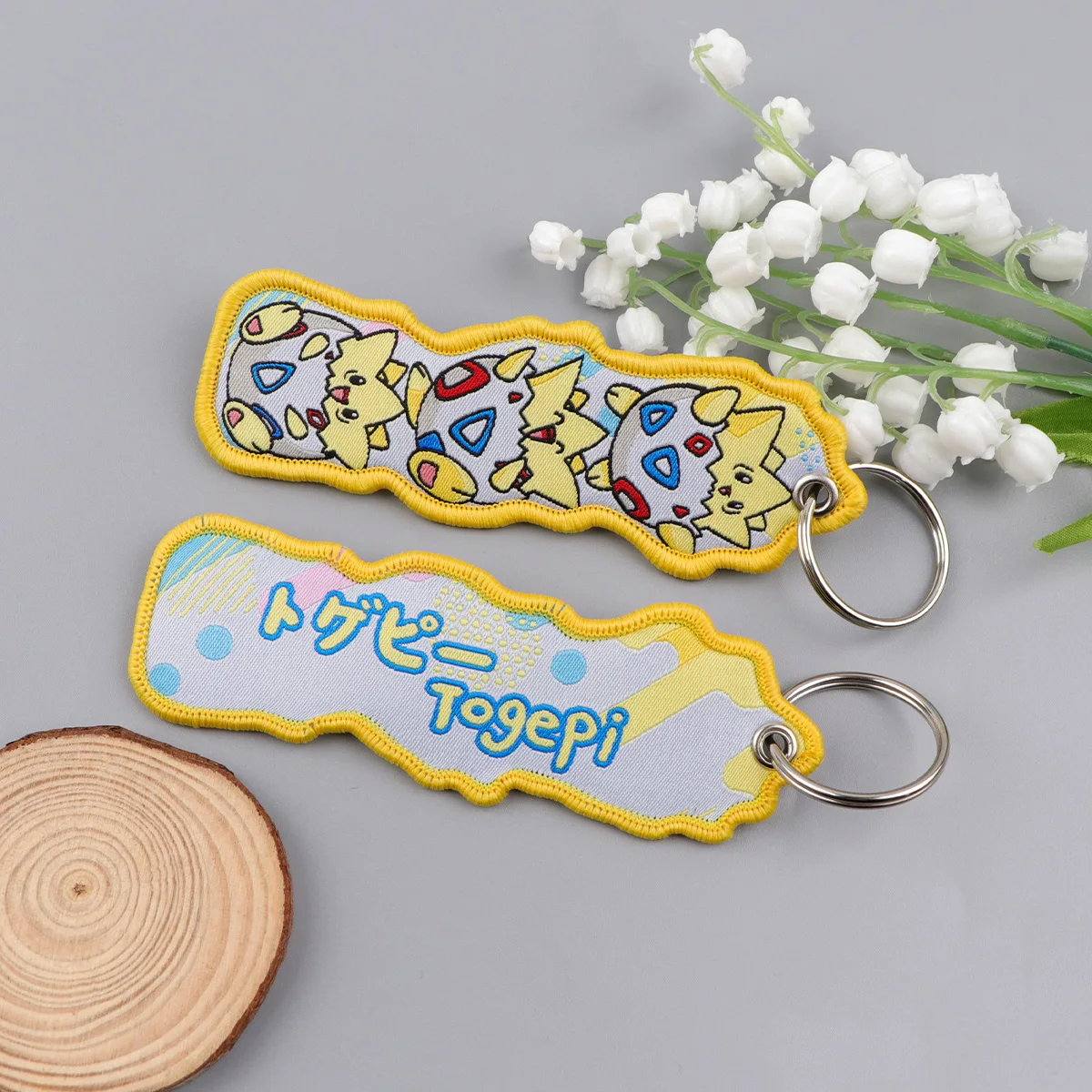 1PCS Cute Monsters Cartoon Keychain for Motorcycles Key Ring Women Men Key Tags Key Fobs Holder Accessories Jewelry Gifts - view 3