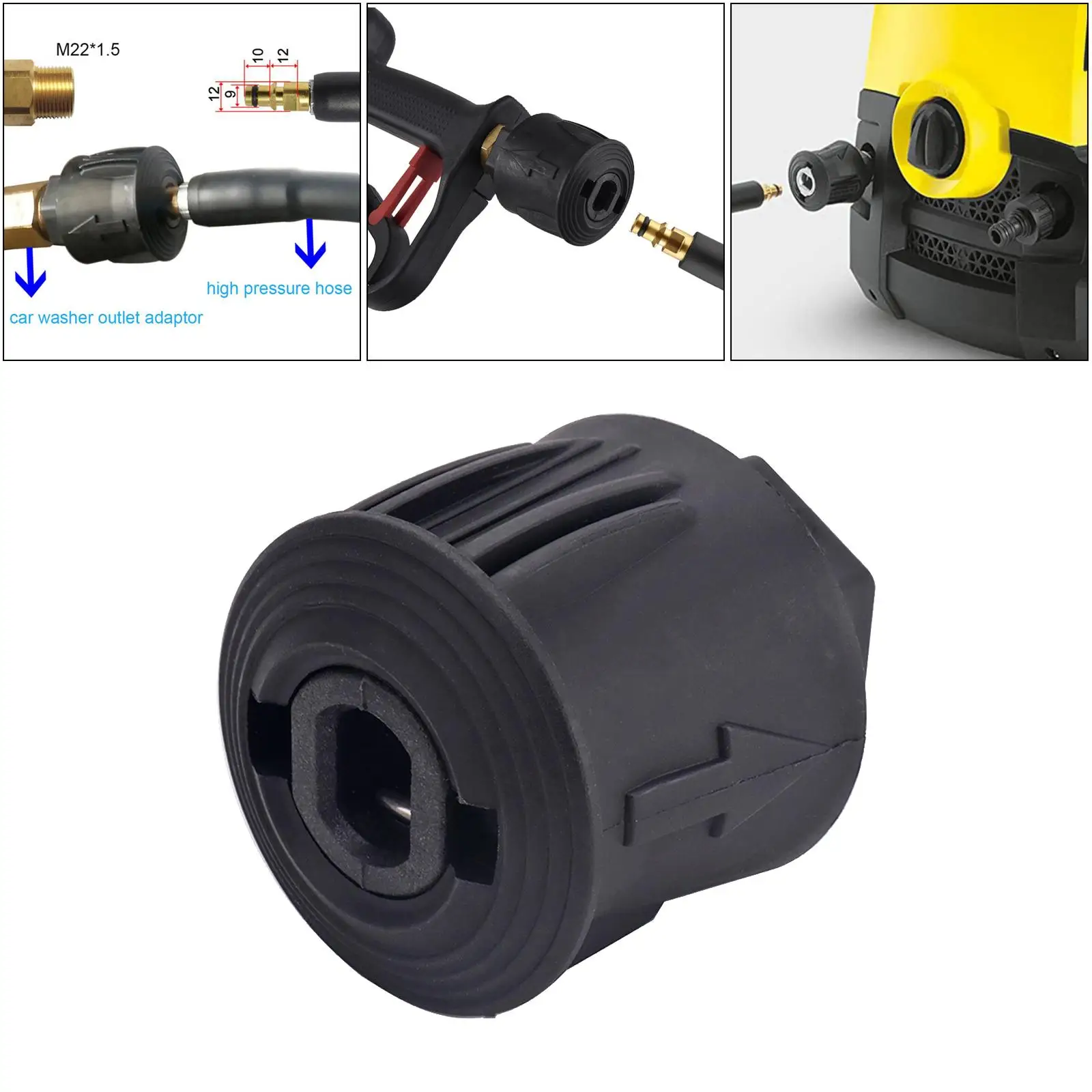 Plastic High Pressure Washer Hose Adapter for Parts Acce Kits