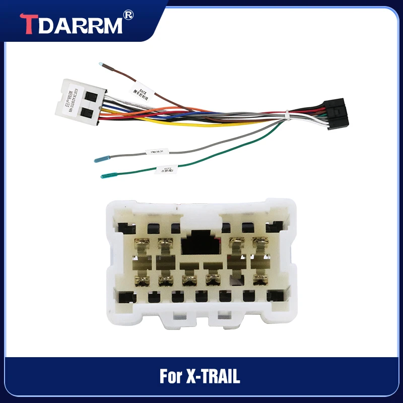 For Nissan Patrol LANNIA sylphy Qashqai Quest Update List Radio Cable Adapter Car Radio Wiring Harness