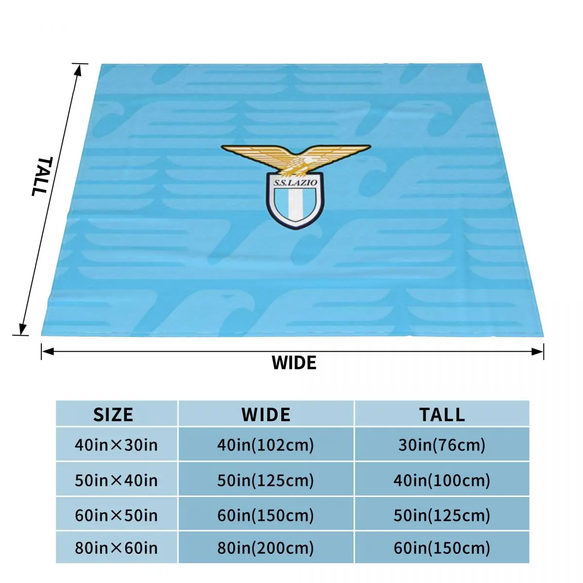 SS Lazio An Ultra-Soft Micro Fleece Blanket