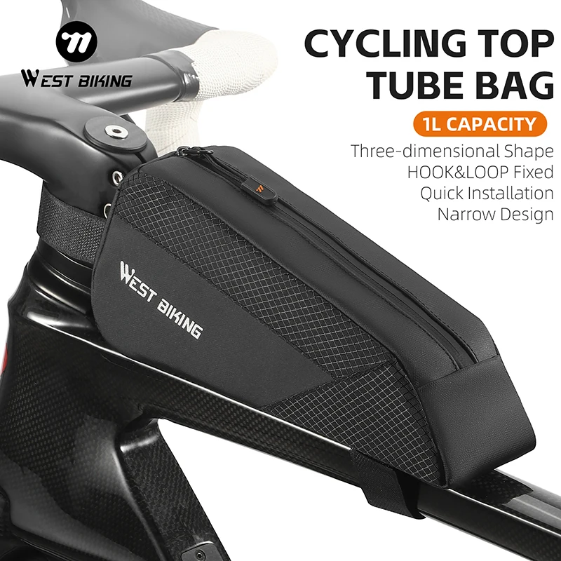 

Портативная велосипедная сумка 1л, мини-легкая передняя трубка на раме, MTB, дорожная водонепроницаемая сумка на багажник для велосипеда, аксессуары для велоспорта