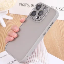 natural titanium Luxury phone case for iphone 15 14 13 12 11 pro max plus Camera protection  Matte Shockproof Bumper full Cover
