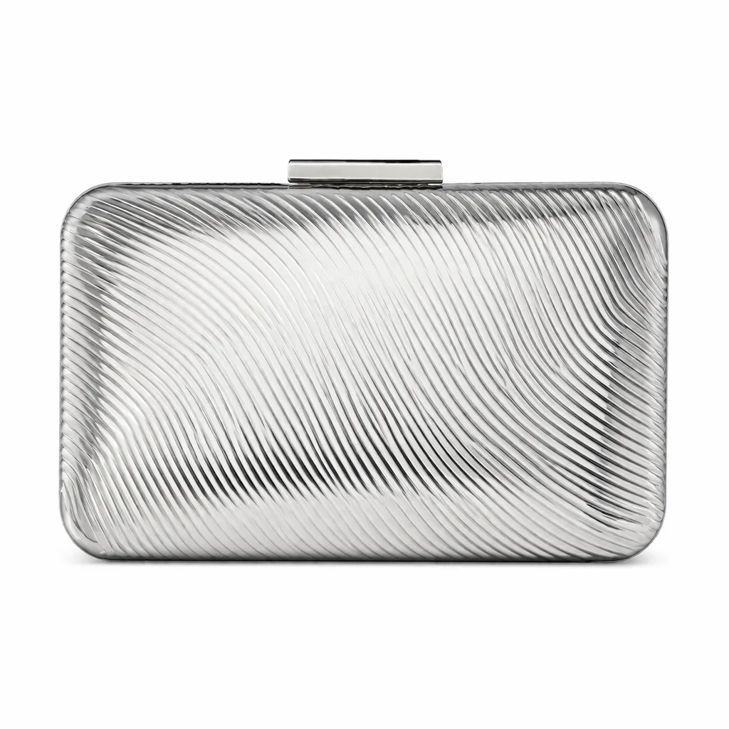 

Silver Rose Gold Metallic Handbag Evening Party Dress Bag Female Elegant Lady Clutch Cross-Border Rectangular Handbag And Purse