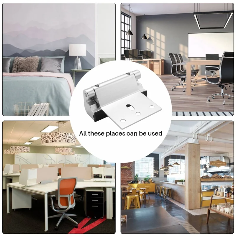 LICE-2Pack アルミ合金 U ドア補強ロック セキュリティドアロック ホームプルーフドアストッパー シルバー