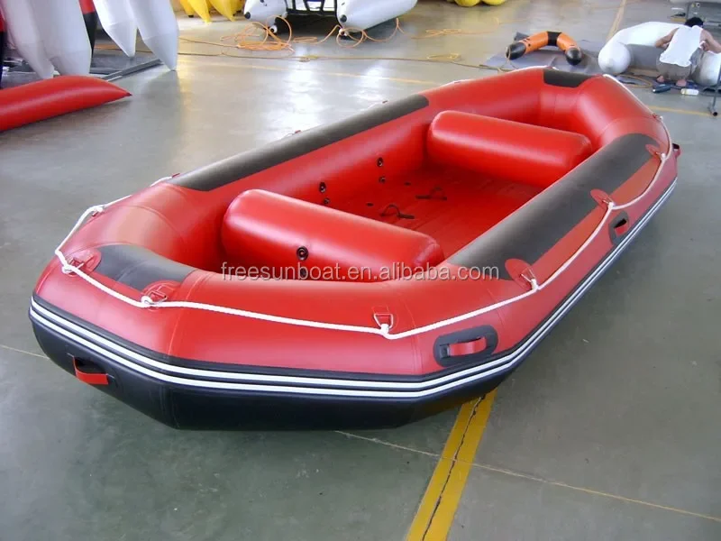 Inflatable Boat Whitewater 4 5 6 Person River Inflatable Raft Boat Hypalon Float Bottom Raft Drifting Pvc Boat With Motor