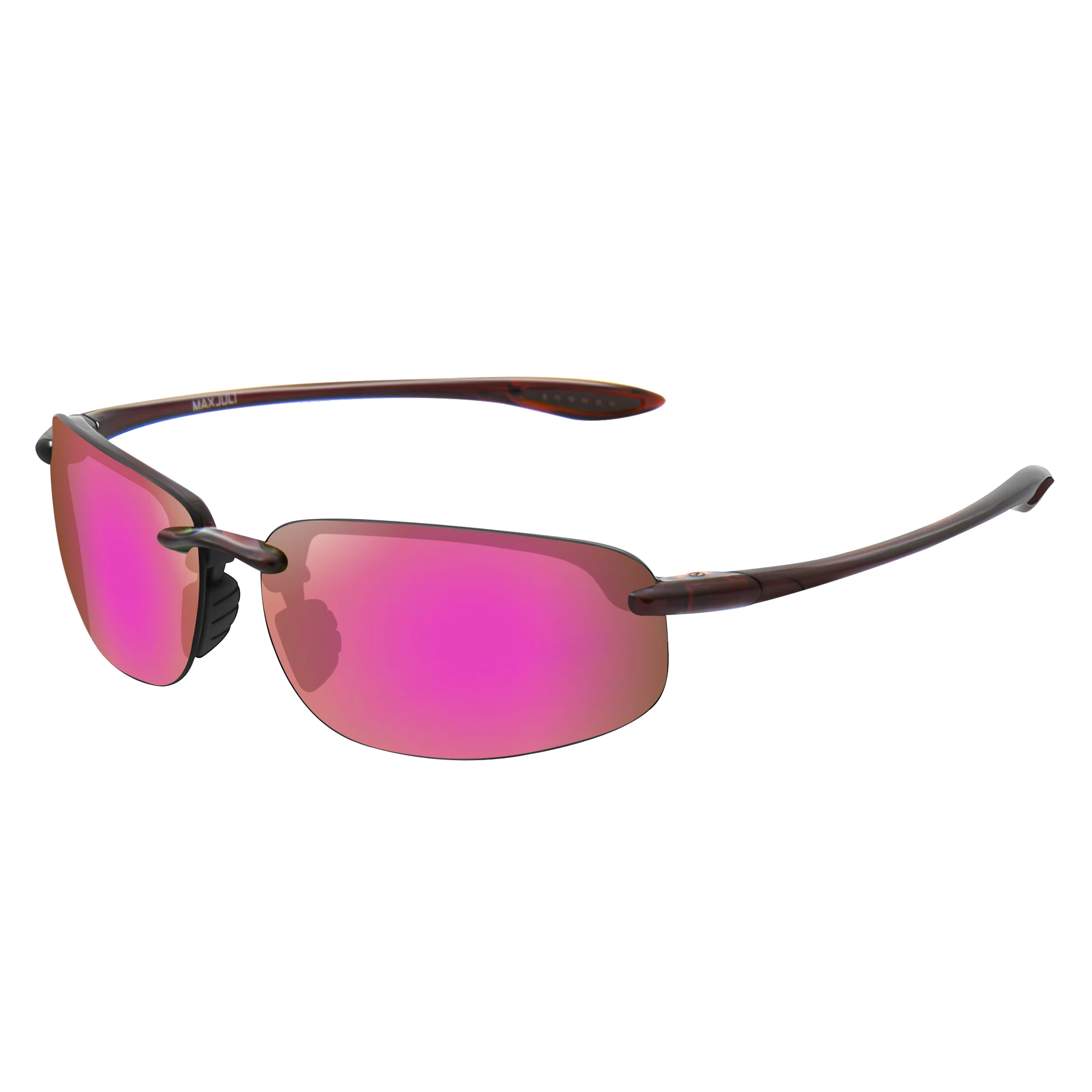 JULI Sport-Sonnenbrille für Herren und Damen, TR90, randloser Rahmen, UV400-Schutz für Radfahren, Laufen, Angeln, Baseball, Fahren, 8001 – Detail 30