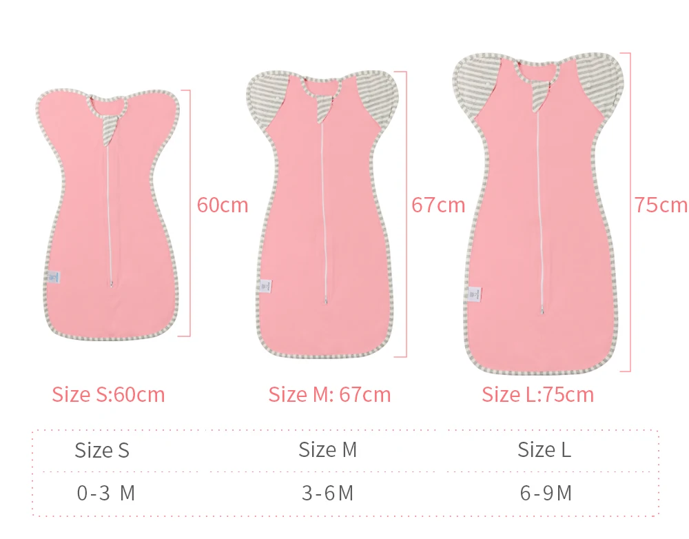 INSULAR Four Seasons Newborn Baby Anti-shock Cotton Sleeping Bag Baby Cotton Elastic Sleeping Bag Removed Sleeves